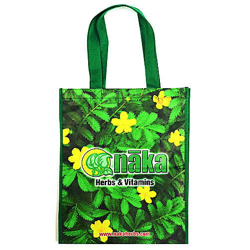 Product: Matt PP non woven bag, Material: 100g non woven fabric + Matt Lamination, Size: 35(W)x15(G)x42(H)cm, Print: Offset printing, MOQ: 3,000 Pcs